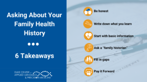 Family Health History Takeaways