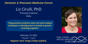 Liz Cirulli, PhD