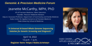 Jeanette McCarthy, MPH, PhD