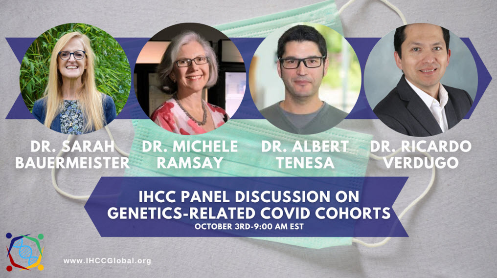 IHCC Panel Discussion on Genetics-Related COVID Cohorts - Photos of Panelists